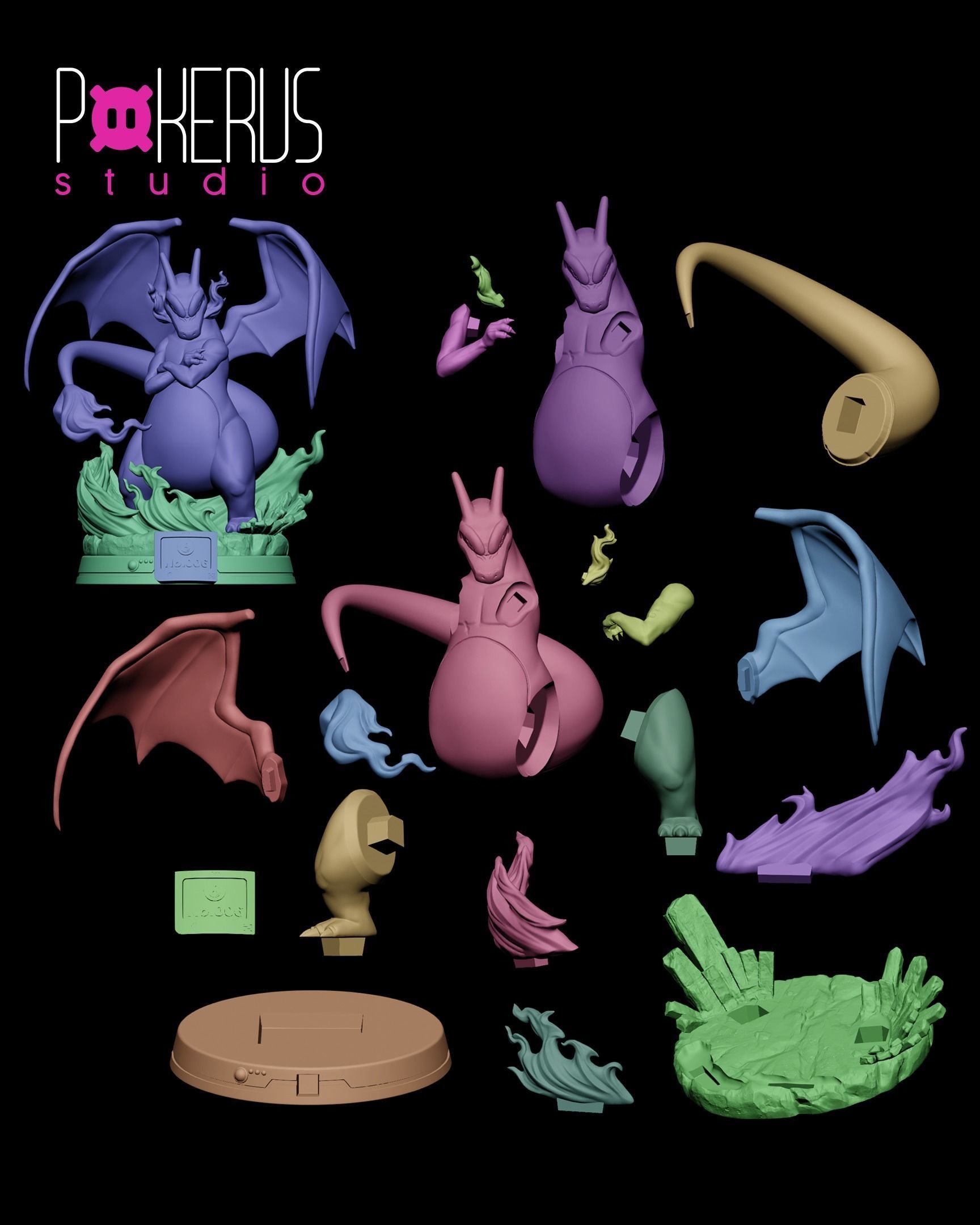 Charizard Statue 3D print model_11