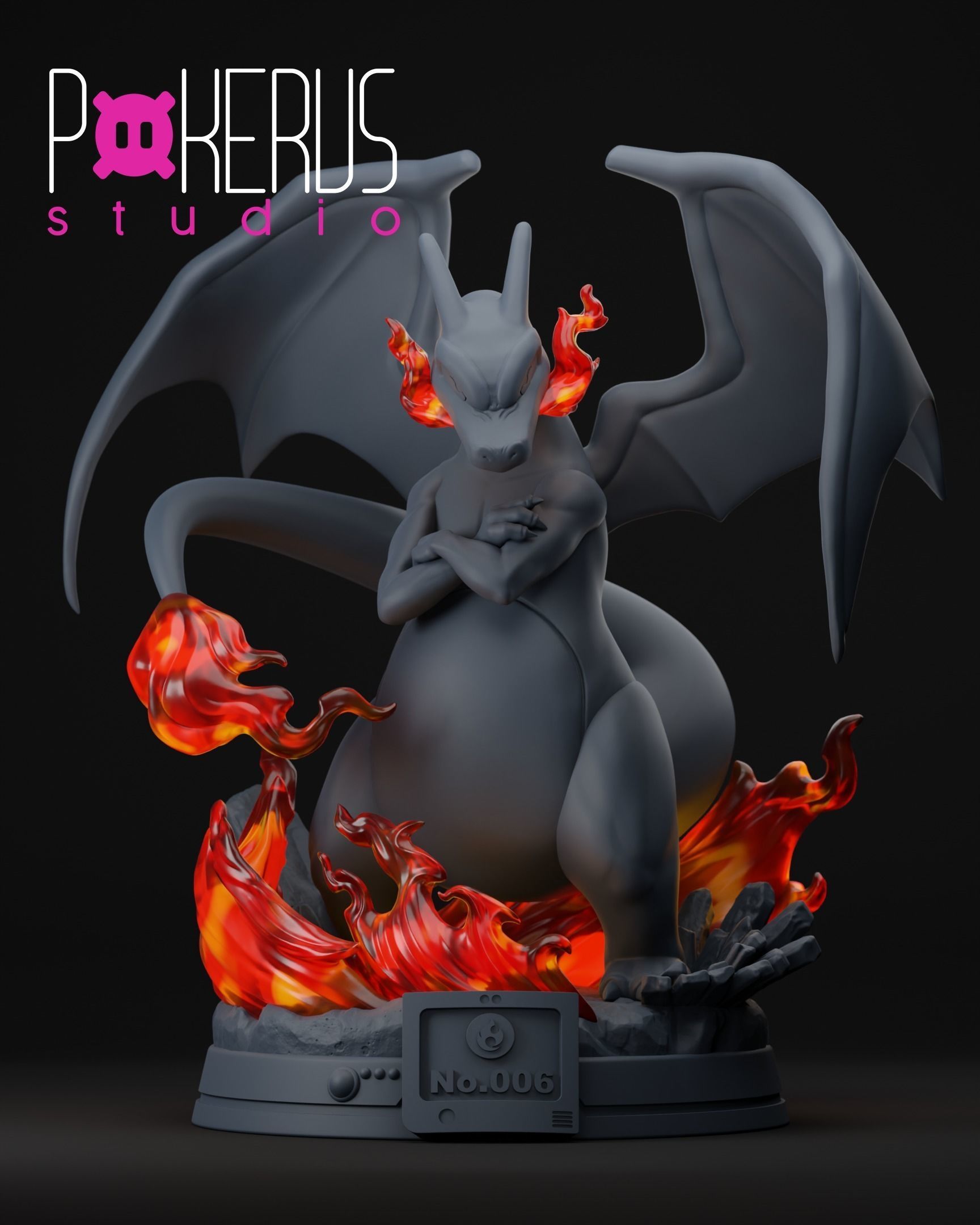 Charizard Statue 3D print model_5