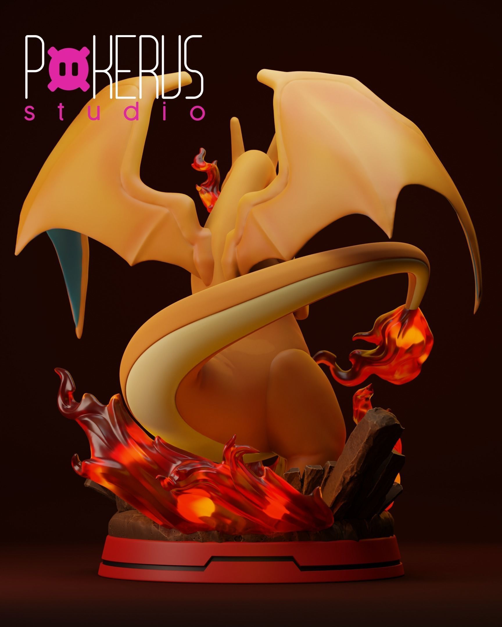 Charizard Statue 3D print model_4