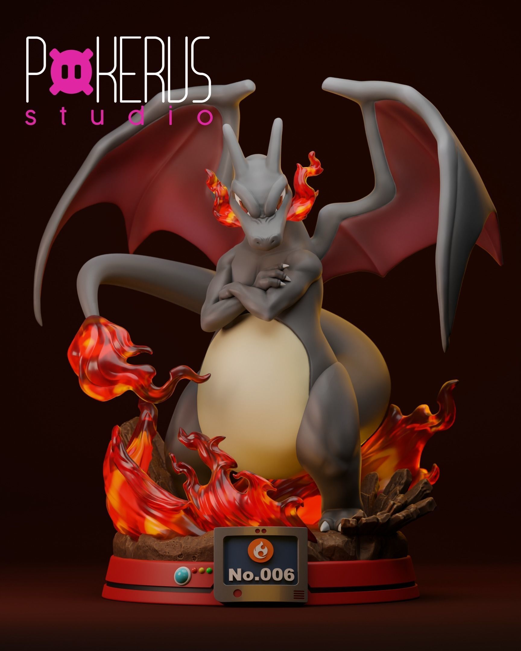 Charizard Statue 3D print model_1