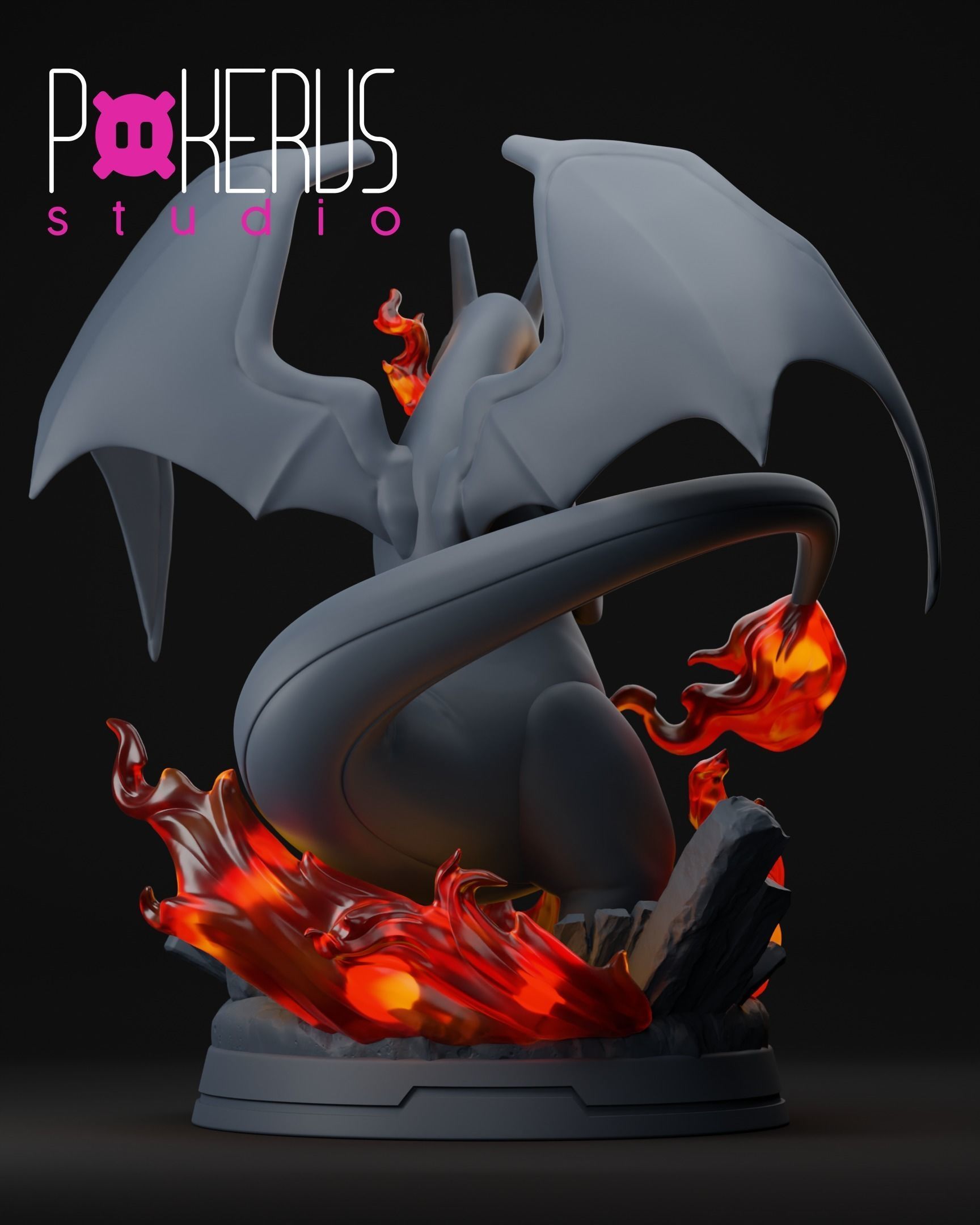 Charizard Statue 3D print model_7
