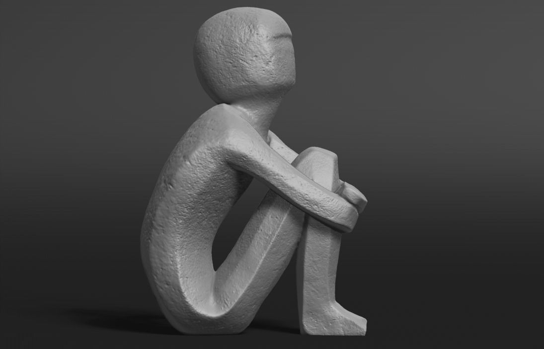 Iron Boy Jarnpojke Statue 3D print model_3