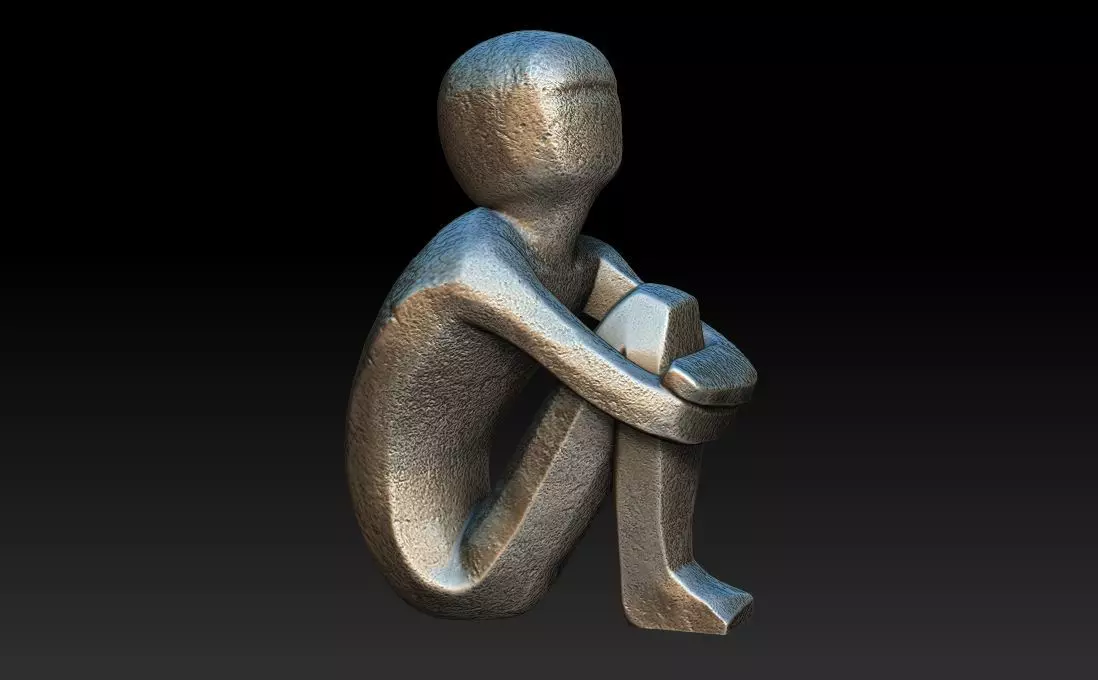 Iron Boy Jarnpojke Statue 3D print model_0