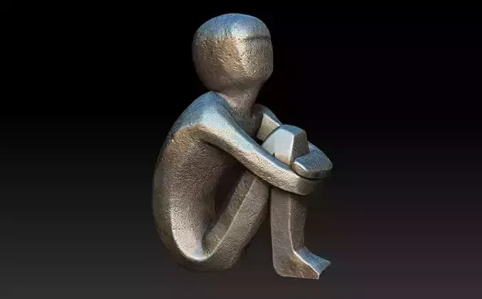 Iron Boy Jarnpojke Statue 3D print model