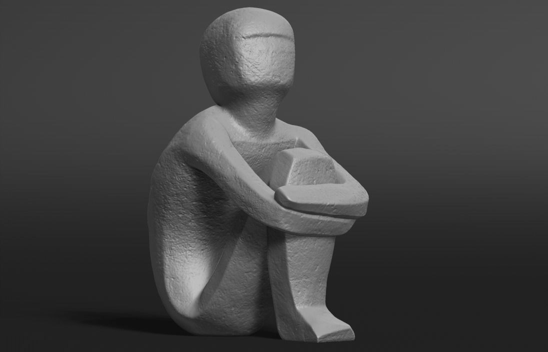 Iron Boy Jarnpojke Statue 3D print model_4
