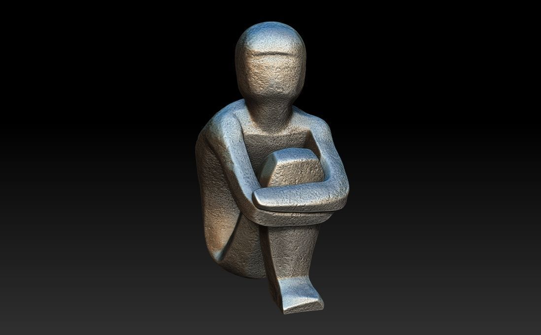 Iron Boy Jarnpojke Statue 3D print model_1