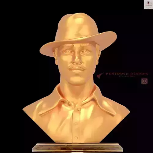 Bhagat singh 3d model 