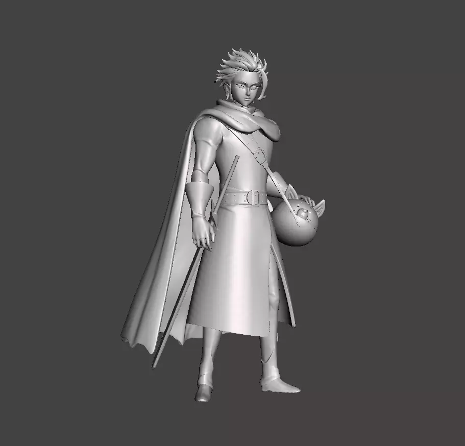 Arthur Pendragon and Cath Palug 3D Model 3D print model