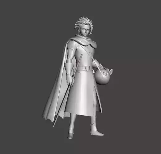 Arthur Pendragon and Cath Palug 3D Model