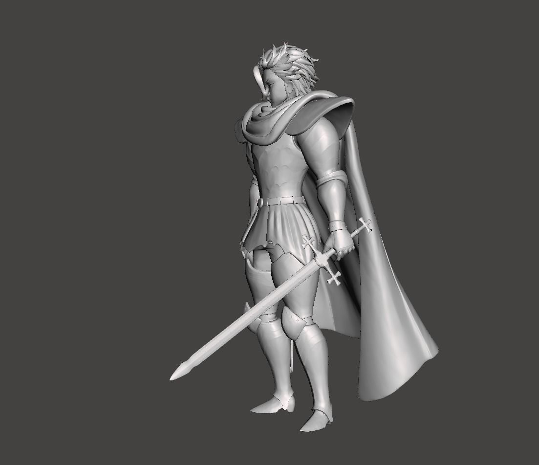 King Arthur Seven Deadly Sins 3D Model 3D print model_1