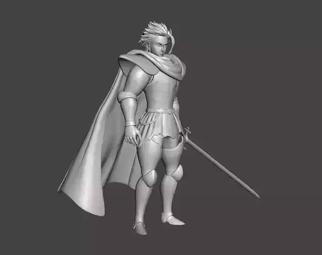 King Arthur Seven Deadly Sins 3D Model