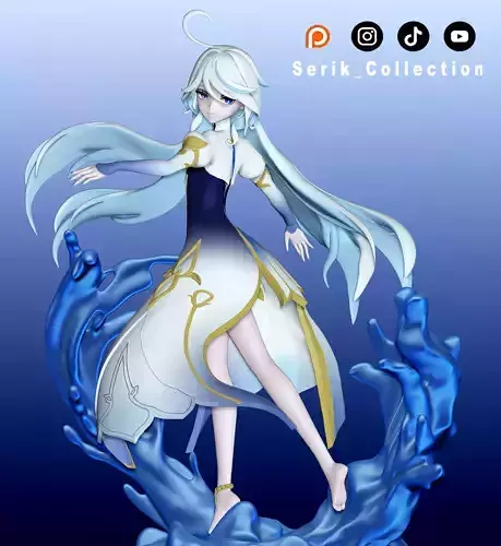 FURINA ARCHON GENSHIN IMPACT FOCALORS 3D print model