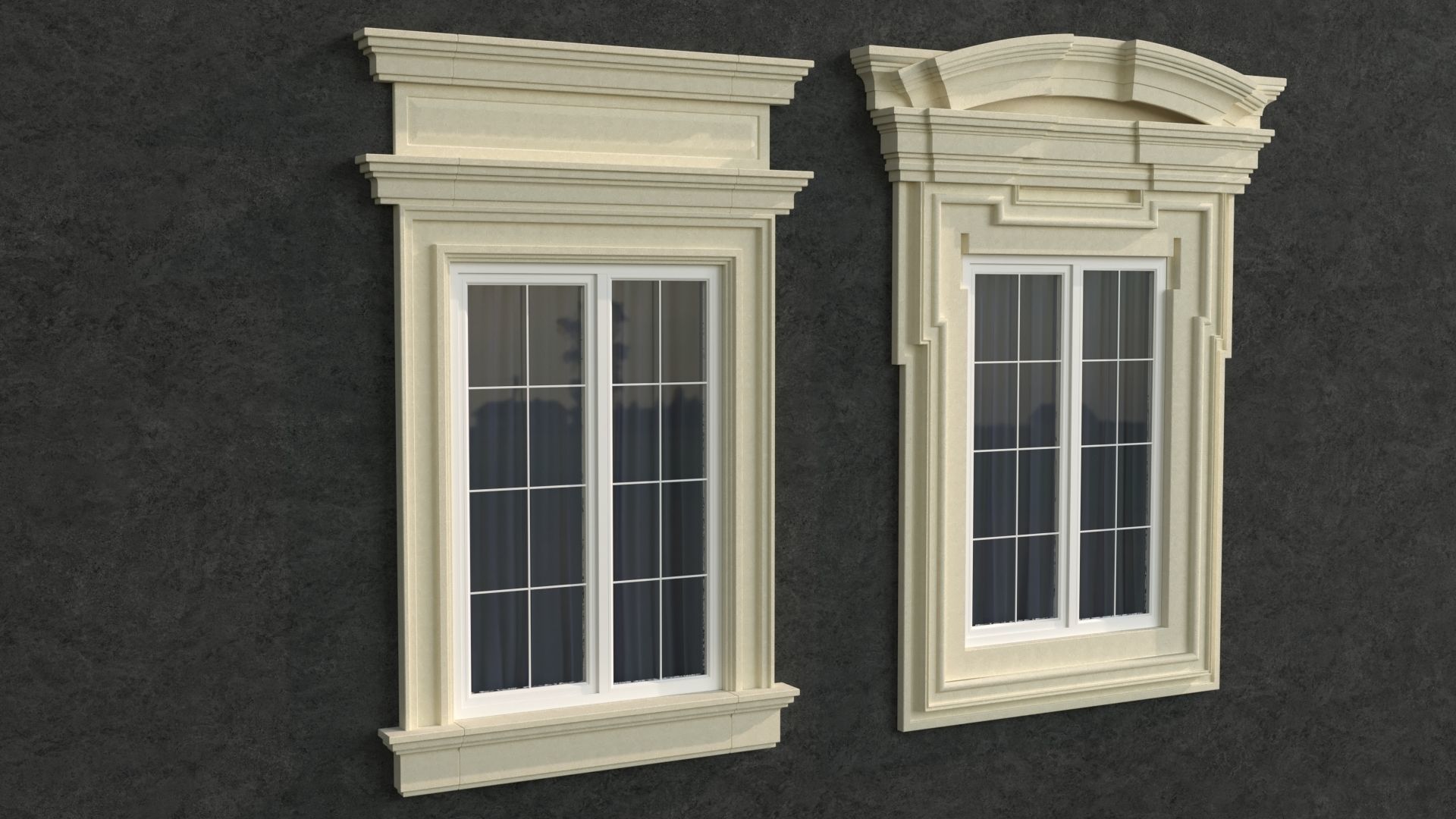 Windows in the style of modern classics 5 3d model 3D model_3