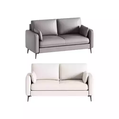 Faux Leather Sofa
