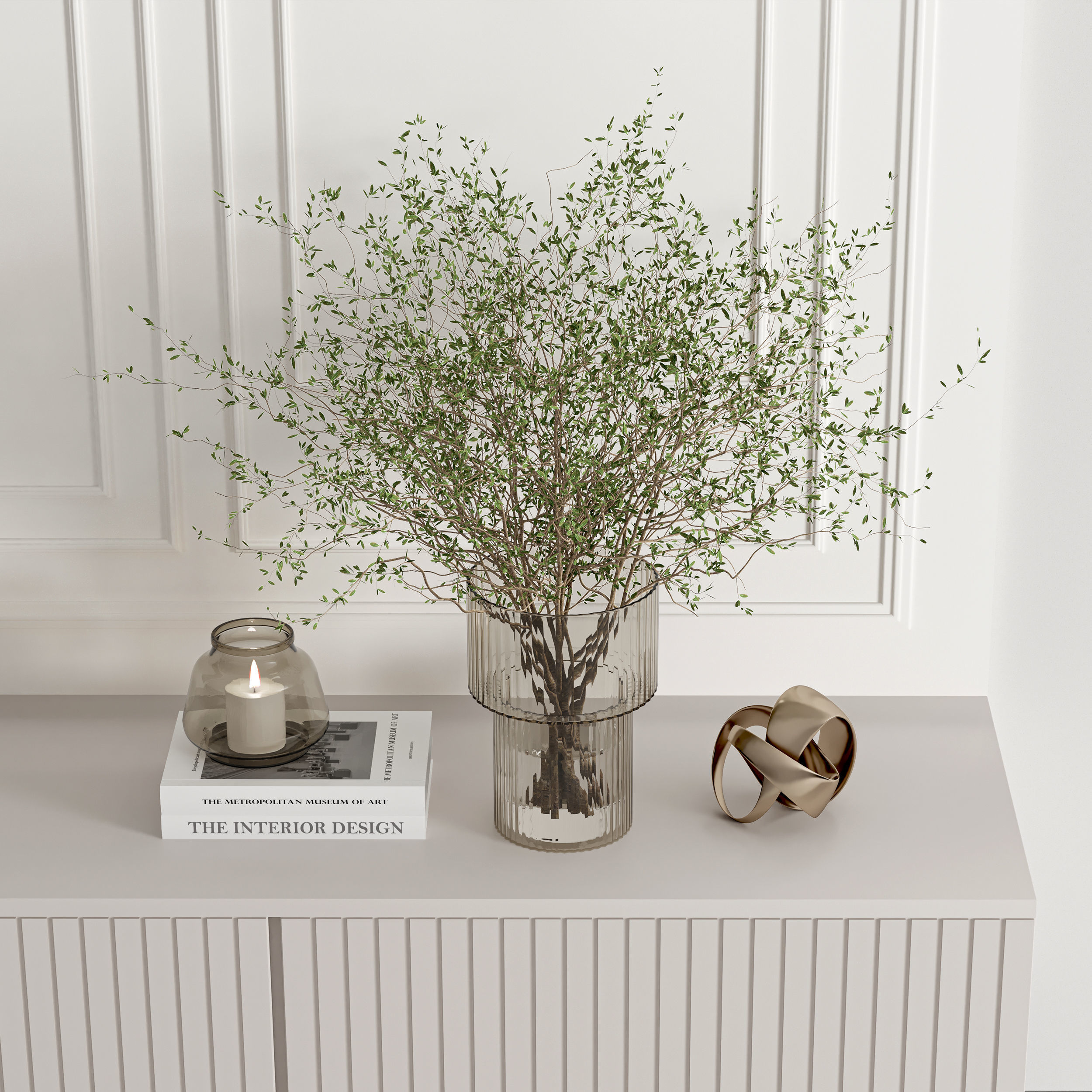 Tv Wall Set 10 3D model_3