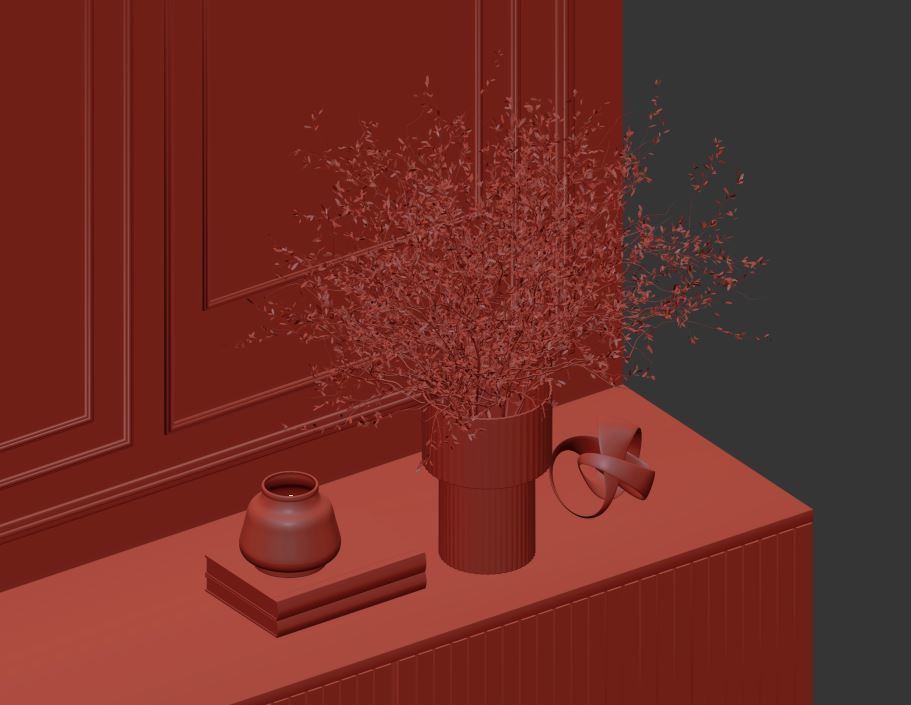 Tv Wall Set 10 3D model_17