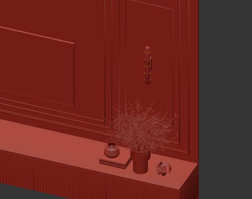 Tv Wall Set 10 3D model_18