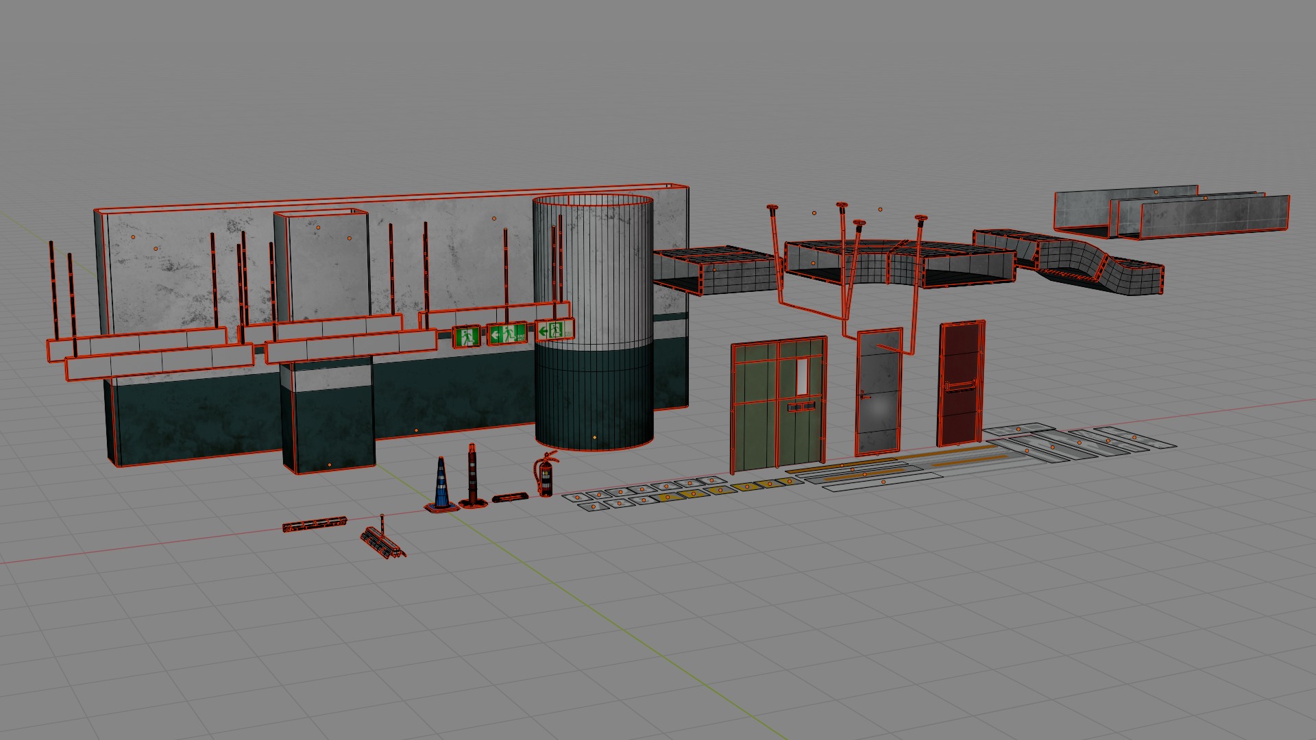 Parking Lot 3D model_10