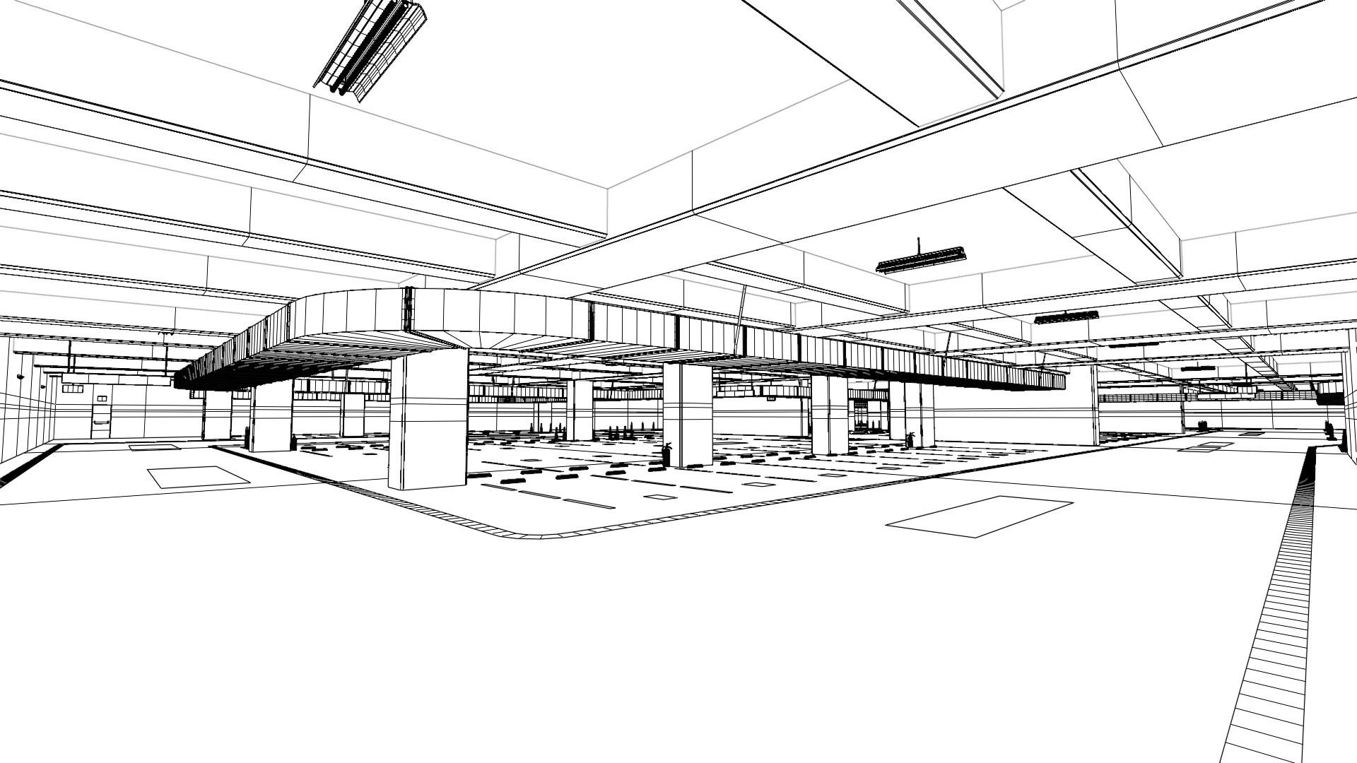 Parking Lot 3D model_12