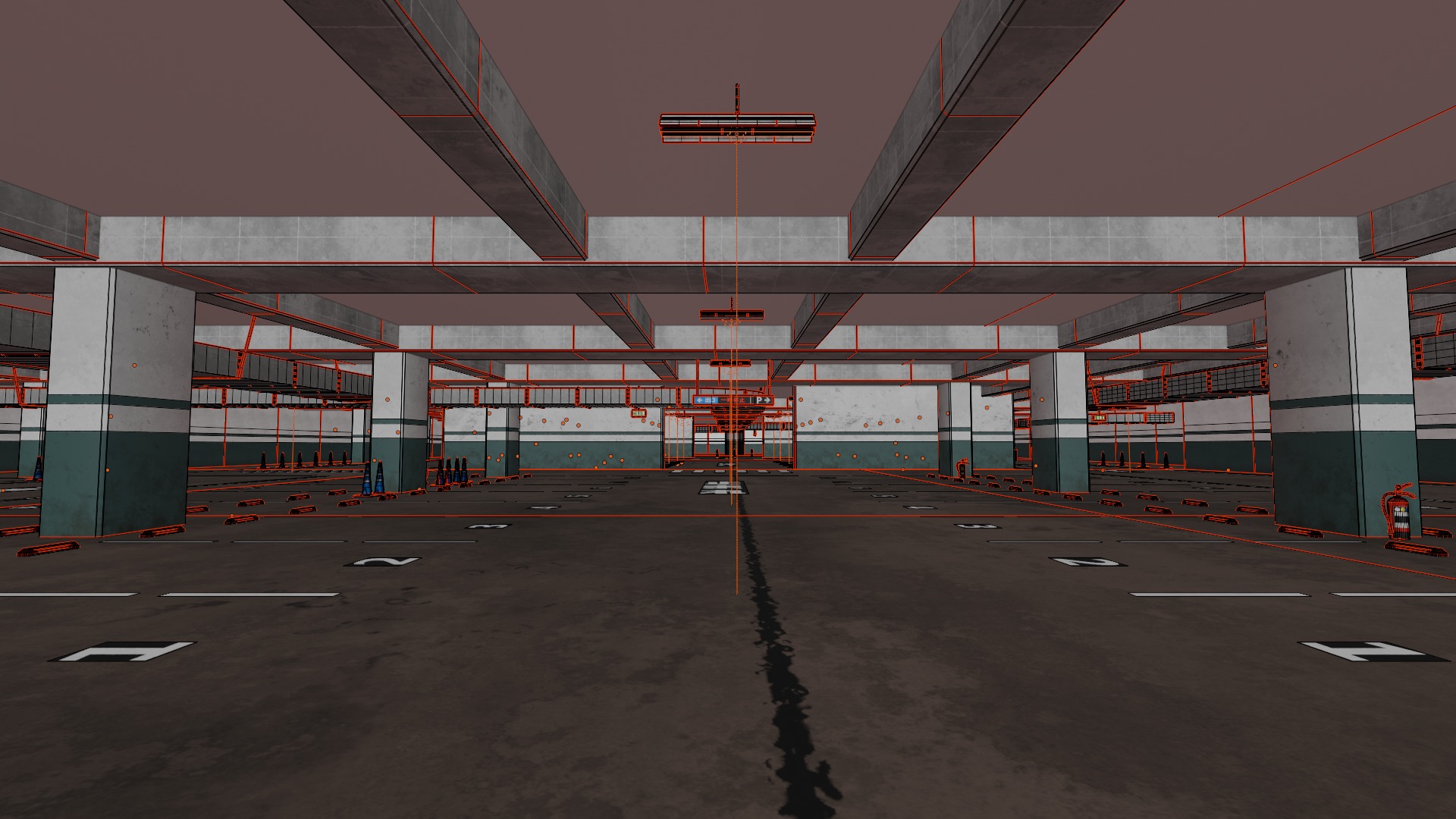 Parking Lot 3D model_13