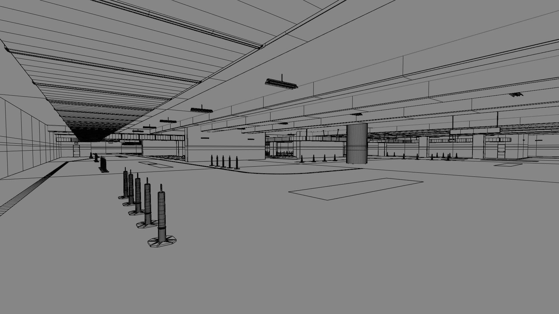 Parking Lot 3D model_11