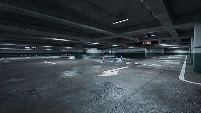 Parking Lot 3D model 3