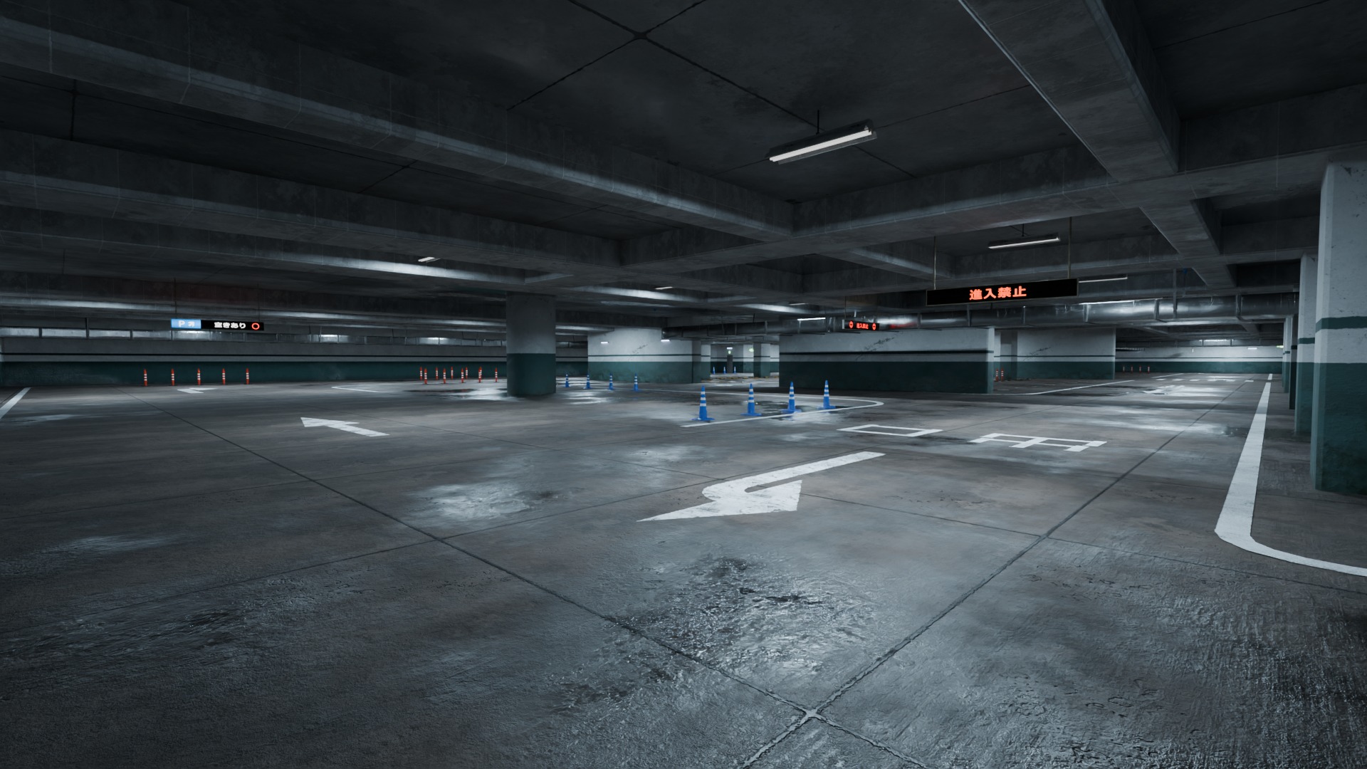 Parking Lot 3D model_3