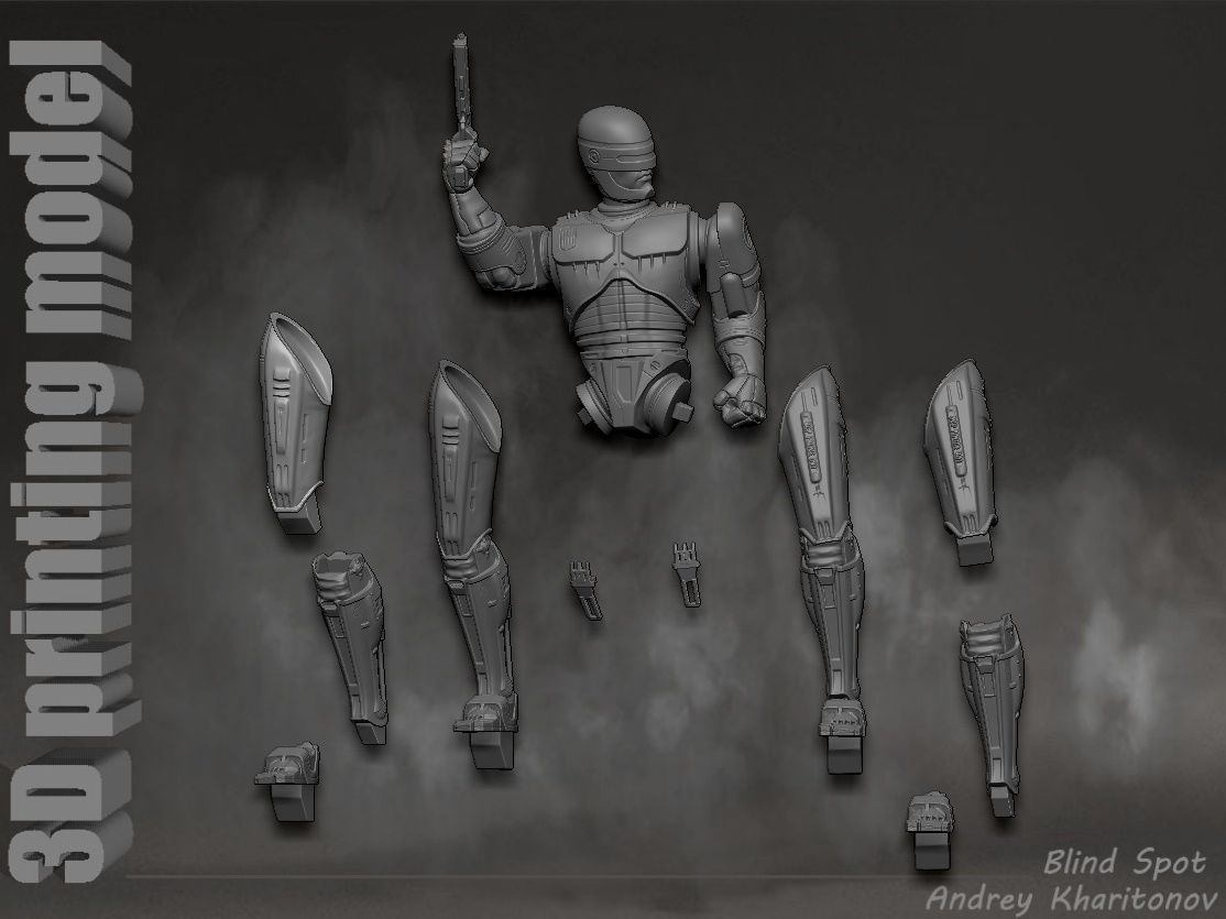 Robocop 1987 3D print model_20