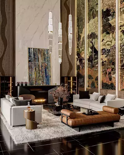 Living Room Interior Modern Luxury