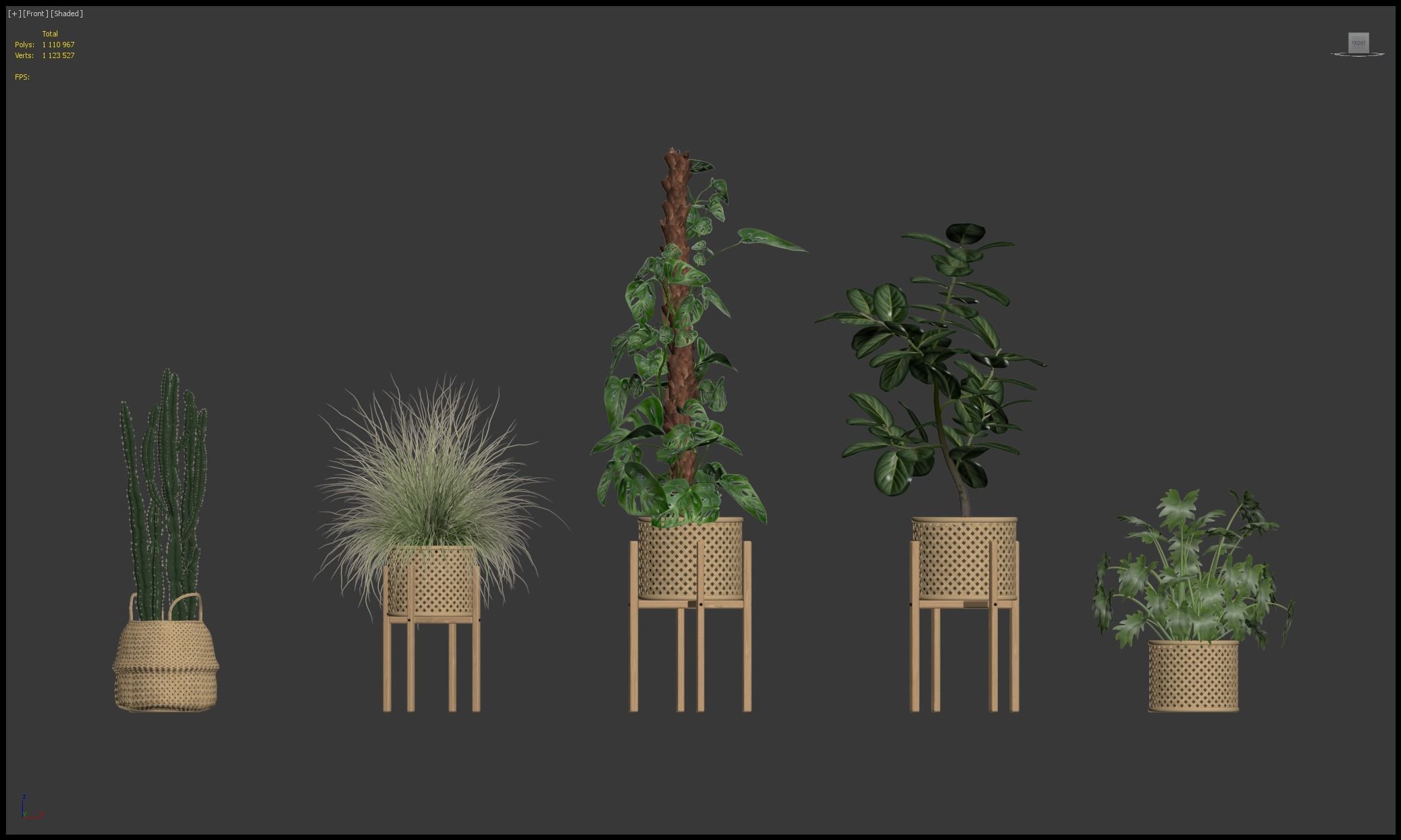 20 Photorealistic Flowers for Interiors - set 202 203 213 219 3D Model Collection_3
