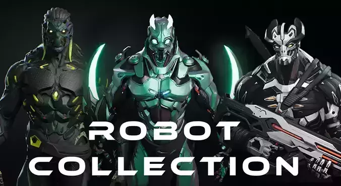 Robot sci fi pack Collection 