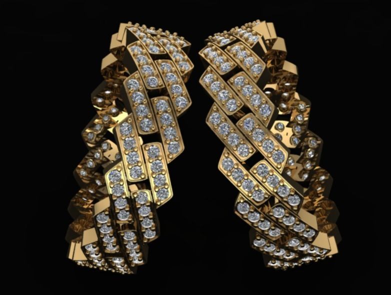 Cuban Ring 3D print model_1