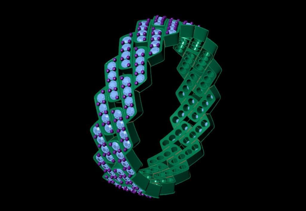 Cuban Ring 3D print model_2