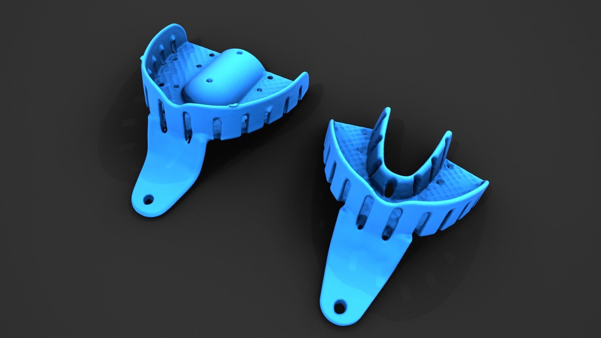 dental Bite tray for impression  3D print model_2