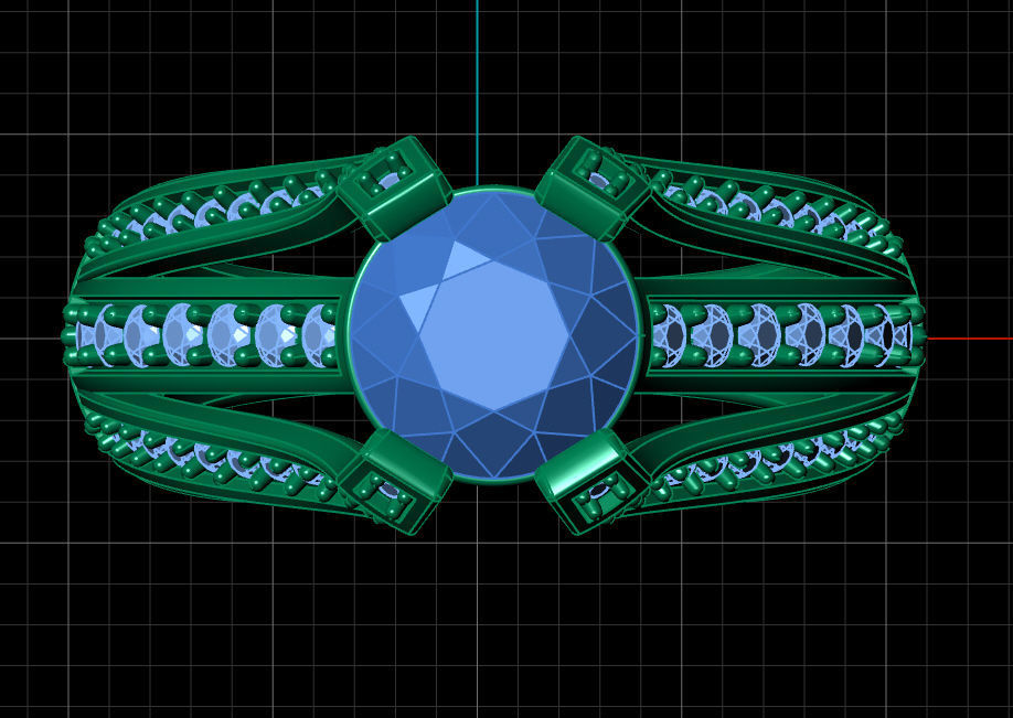 Ring solitare 3D print model_14
