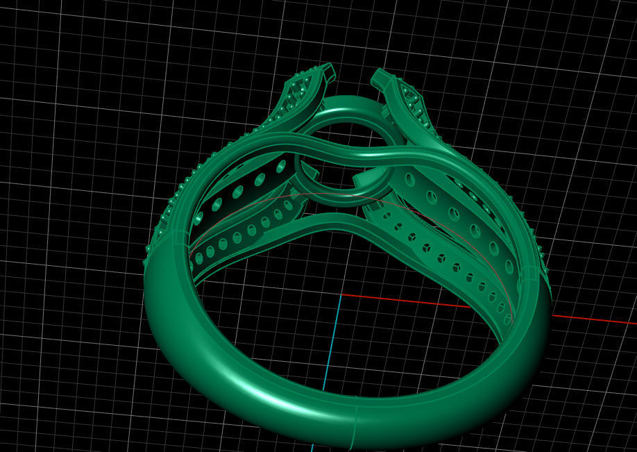 Ring solitare 3D print model_4