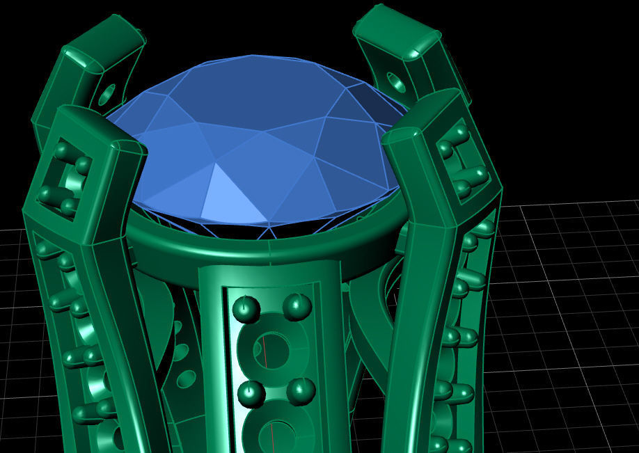 Ring solitare 3D print model_5