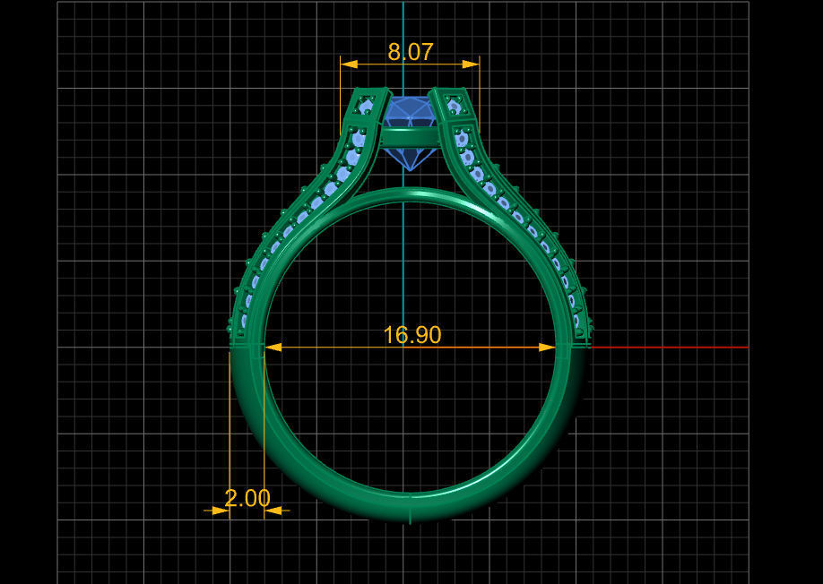 Ring solitare 3D print model_12