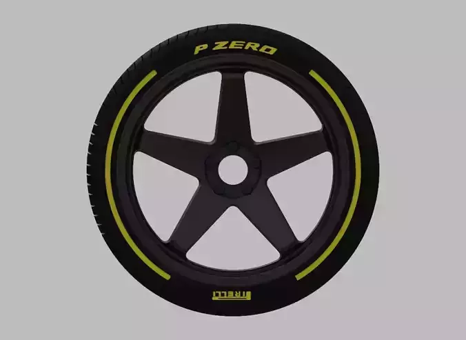 Miniature Konig Neoform Rim - Tire and Rim - 3D Print 3D print model