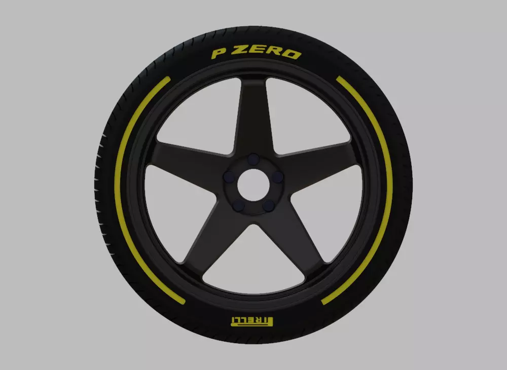 Miniature Konig Neoform Rim - Tire and Rim - 3D Print 3D print model_0