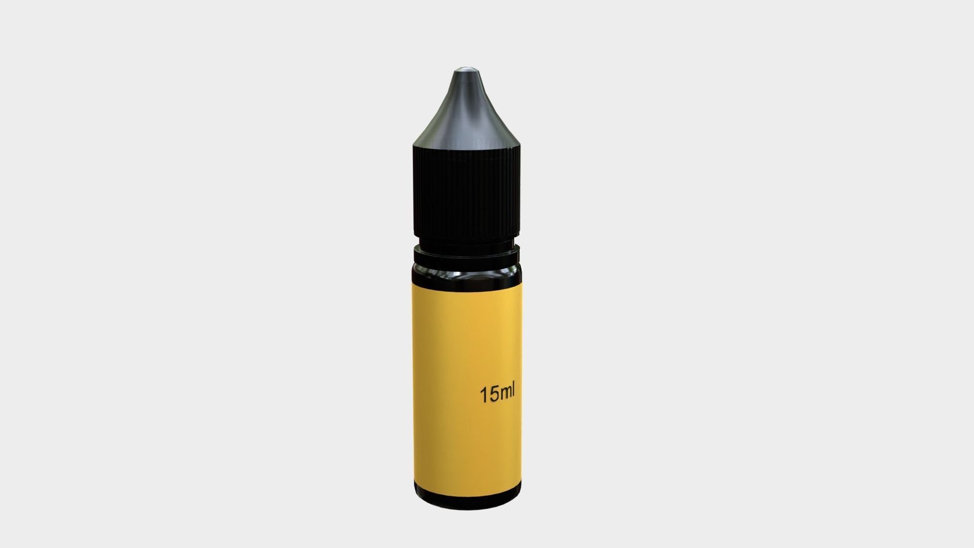 Liquid Bottle 15ml Black 3D model_4