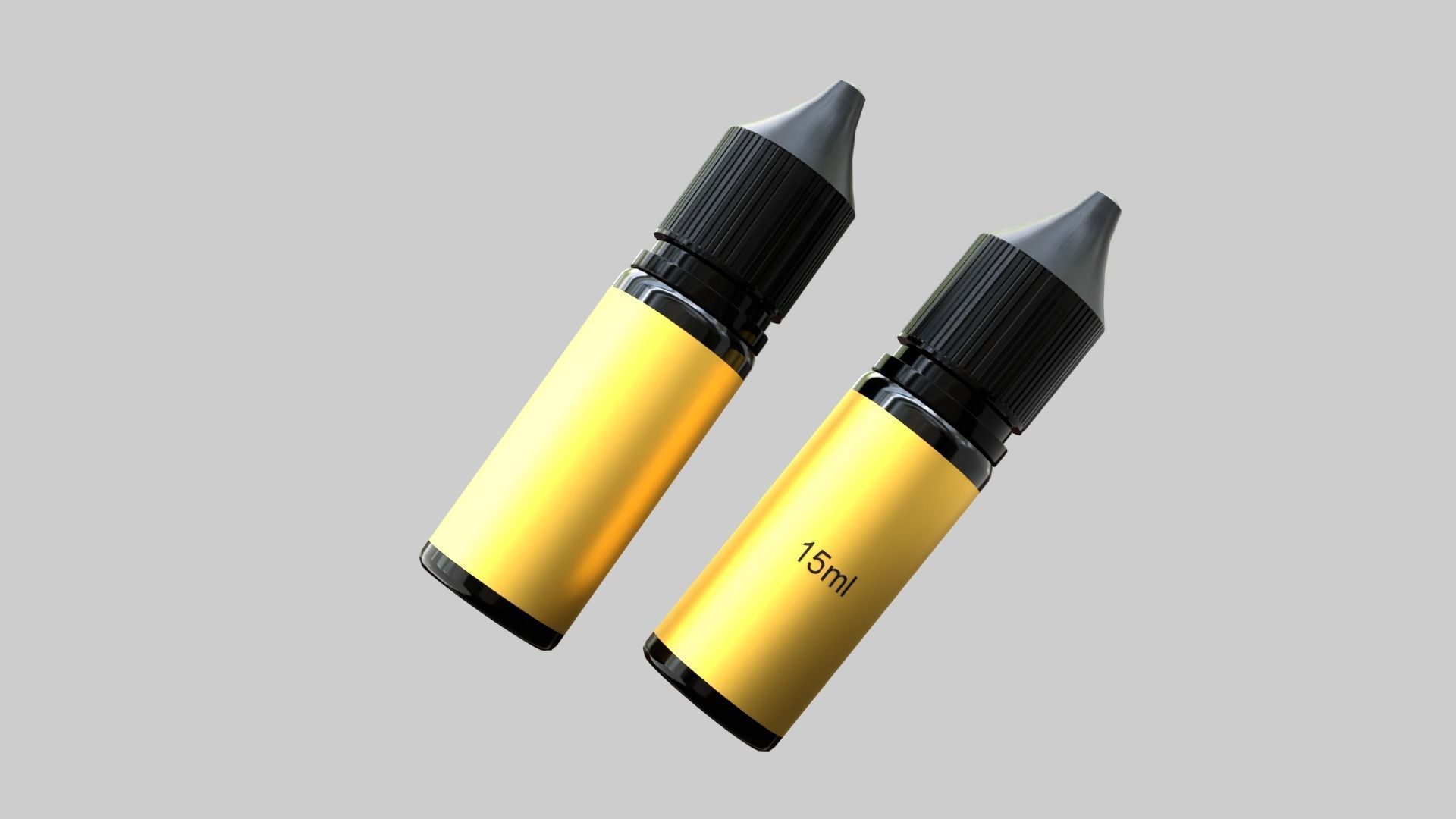 Liquid Bottle 15ml Black 3D model_3