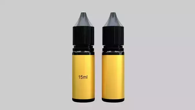 Liquid Bottle 15ml Black
