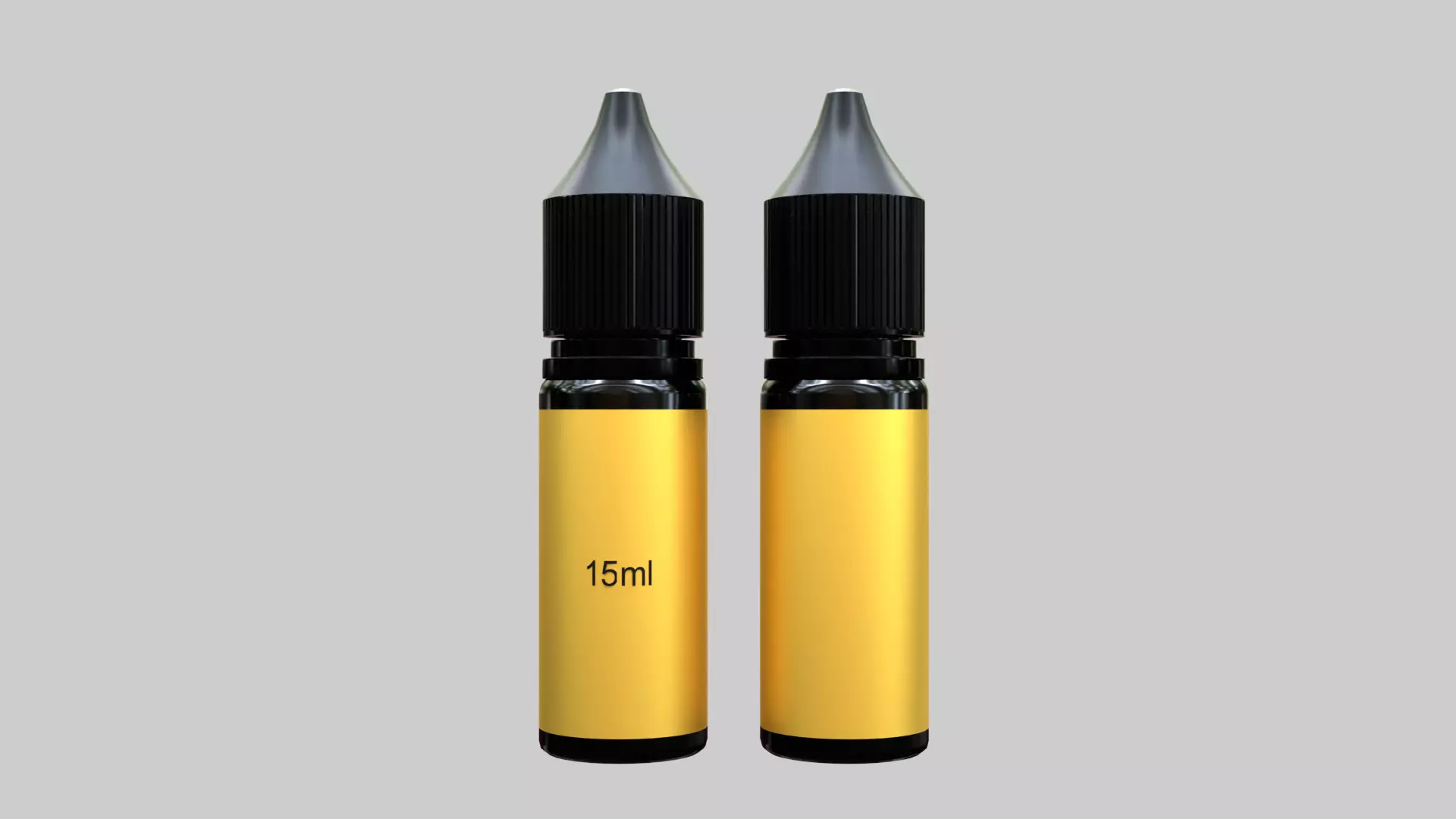 Liquid Bottle 15ml Black 3D model_0