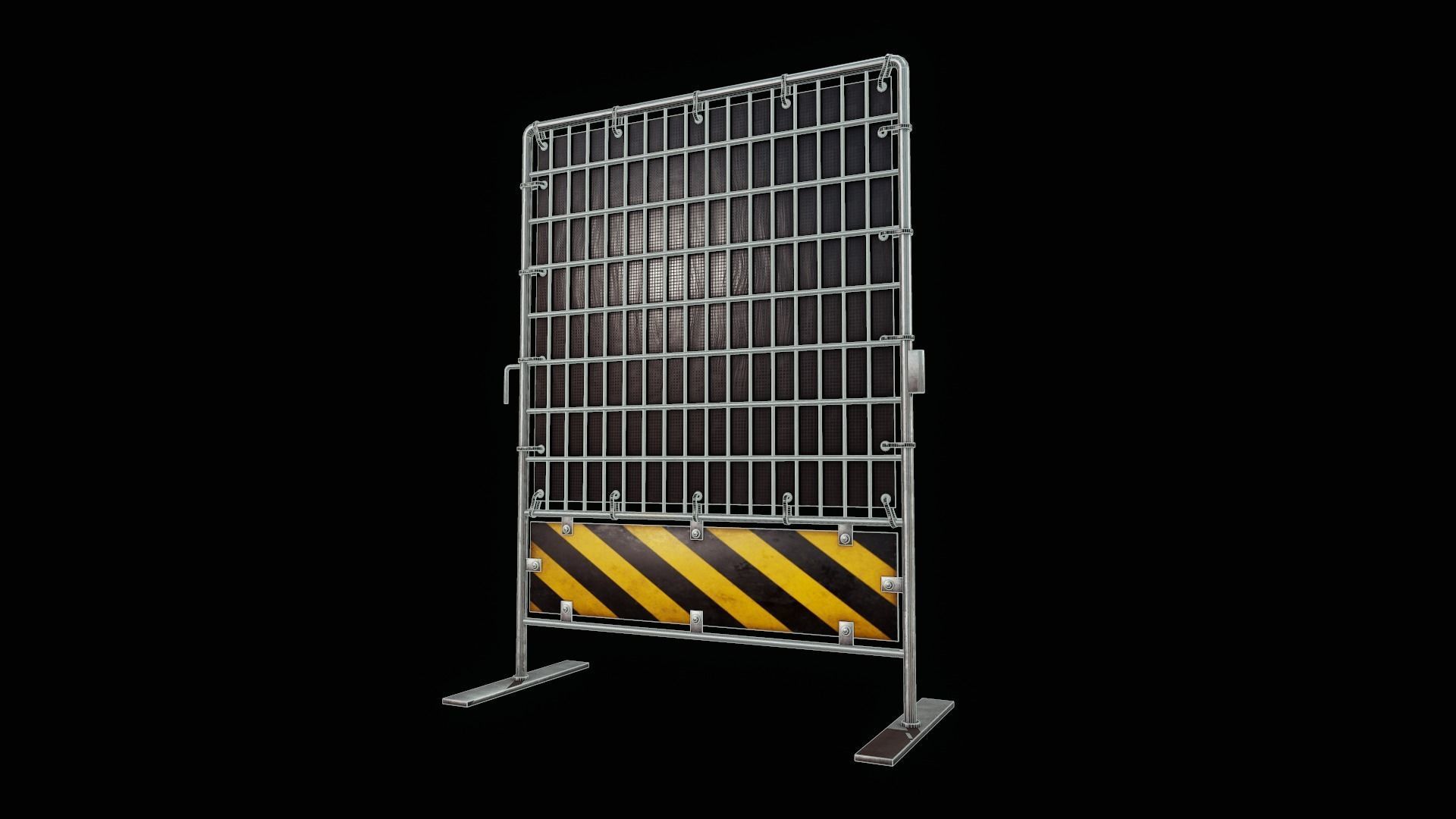Crowd Barrier - Tutorial Included Low-poly 3D model_5