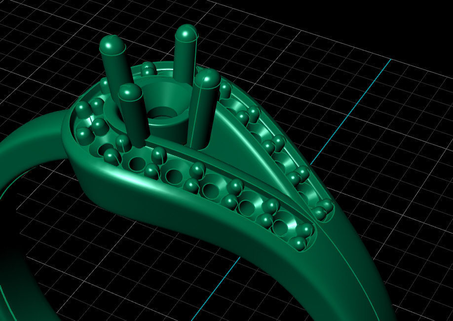 Ring solitare 3D print model_20