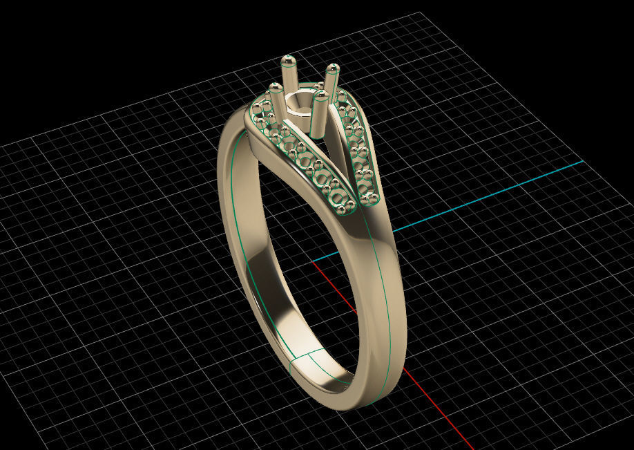 Ring solitare 3D print model_13