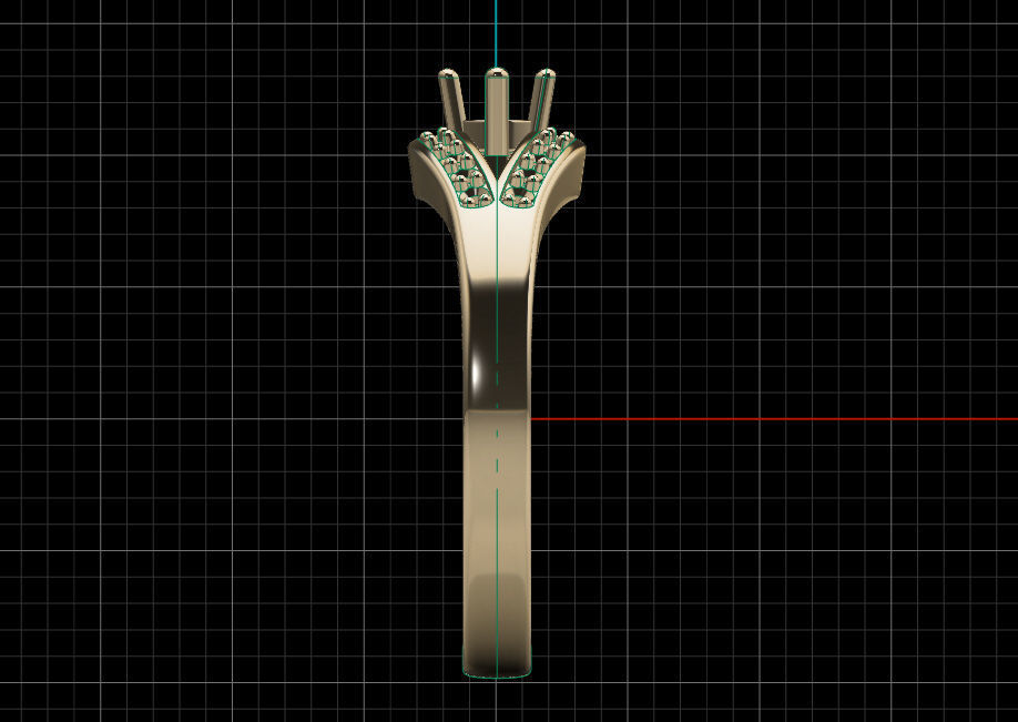 Ring solitare 3D print model_12