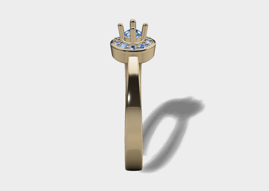 Ring solitare 3D print model_15
