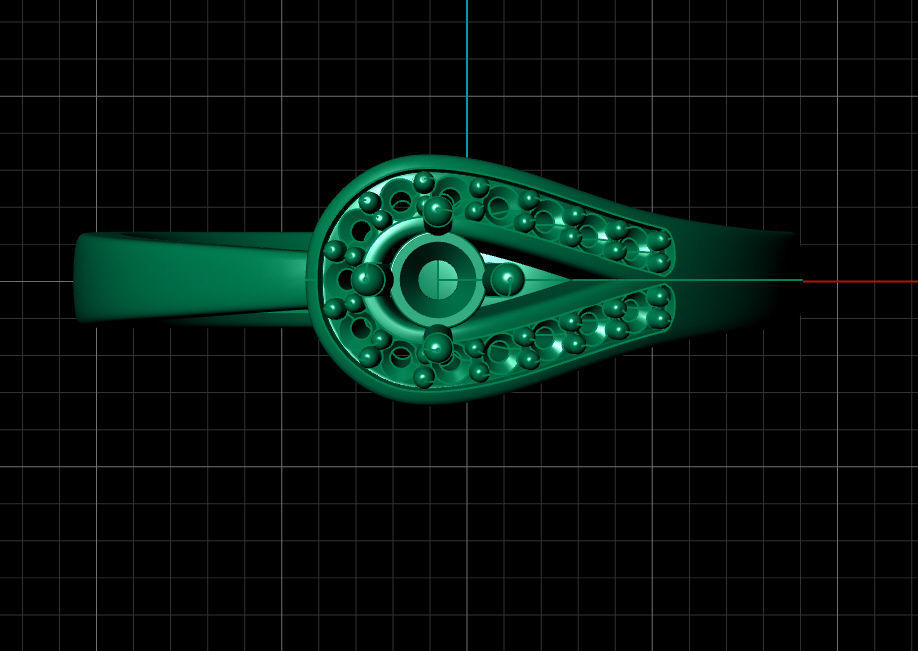 Ring solitare 3D print model_1